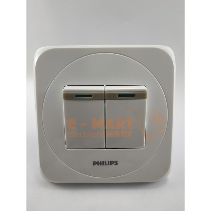 Saklar Seri Double Ganda Philips IB Simply Tanam