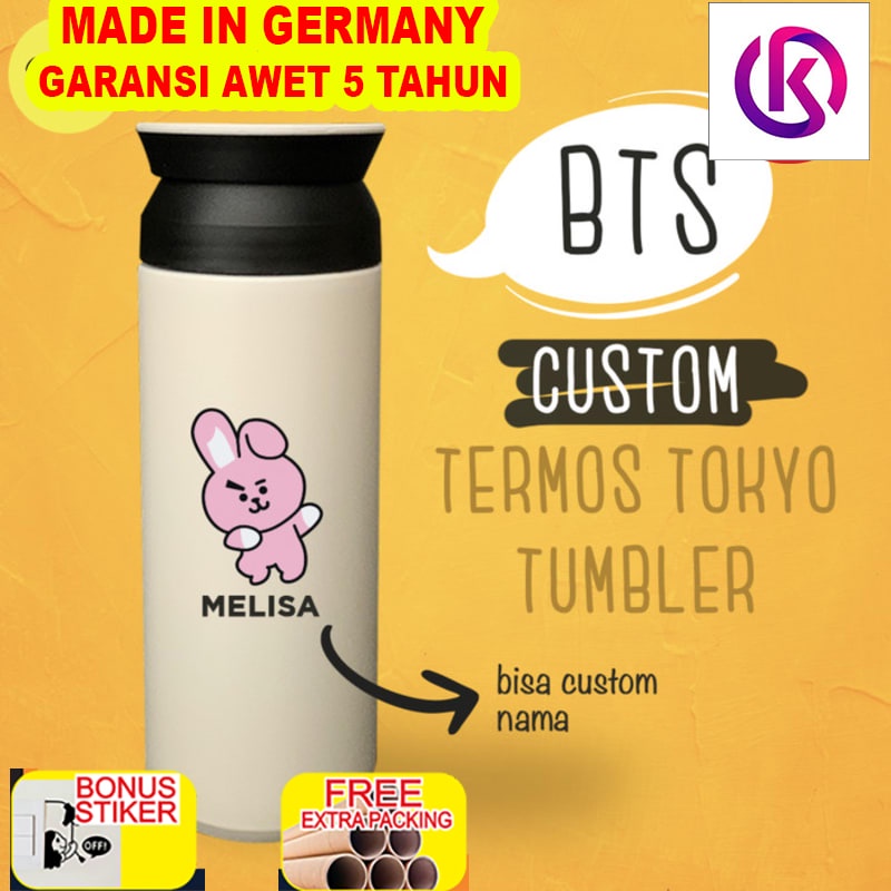 

Grosir Custom Termos Tumbler Tokyo BTS Army Kpop Botol Minum UV Print - BTS 01