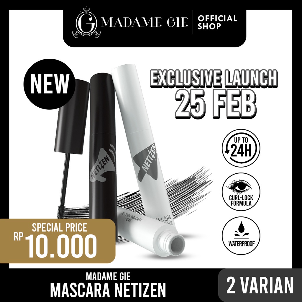 MADAME GIE MASCARA NETIZEN-MASCARA WATRERPROROF/MAKE UP/MASKARA +62