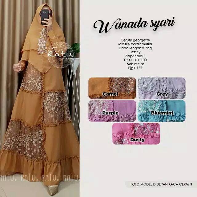 Wanada syari /gamis ratu termurah