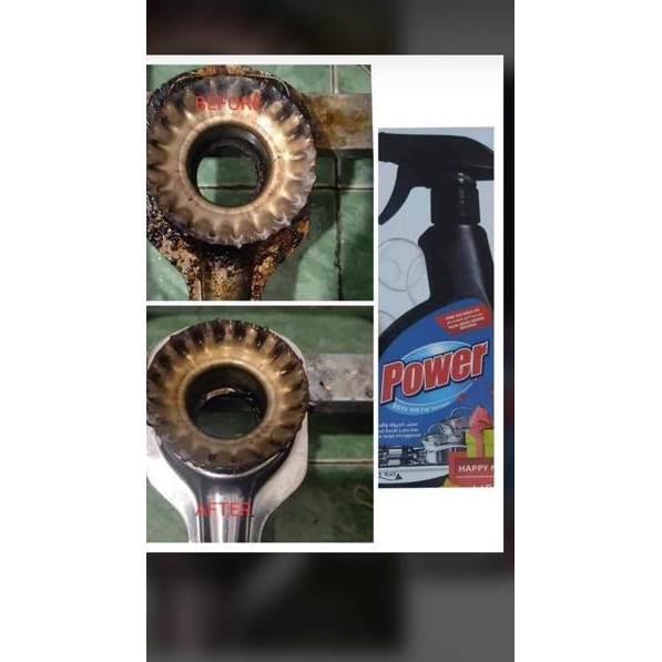 HOT Product Power Pembersih Kerak noda Penggorengan Teflon Panci Kompor Steamer susu POWER HITAM MY