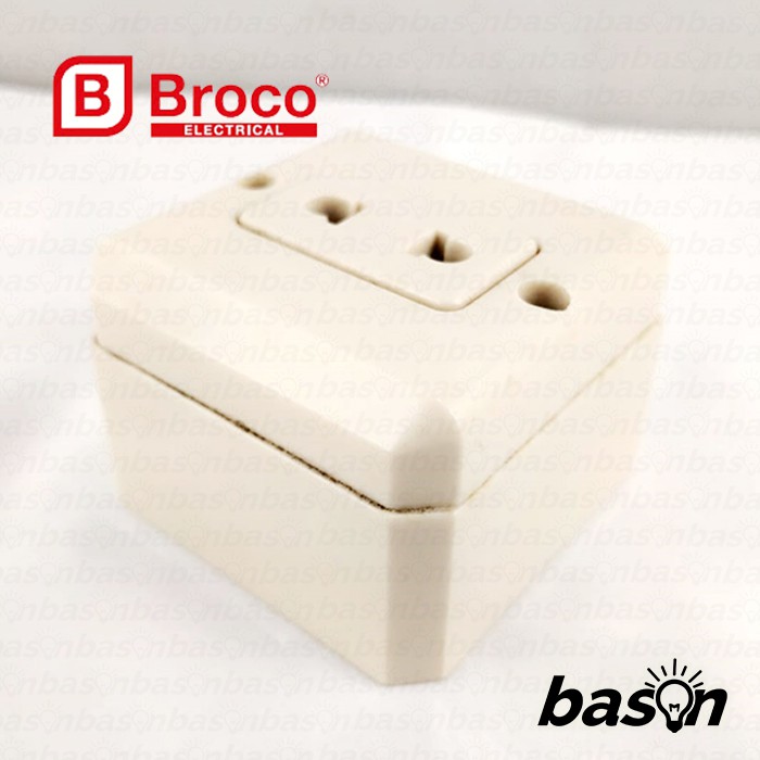 BROCO 15210 Universal Socket 6A 250V | Stop Kontak Universal Outbow