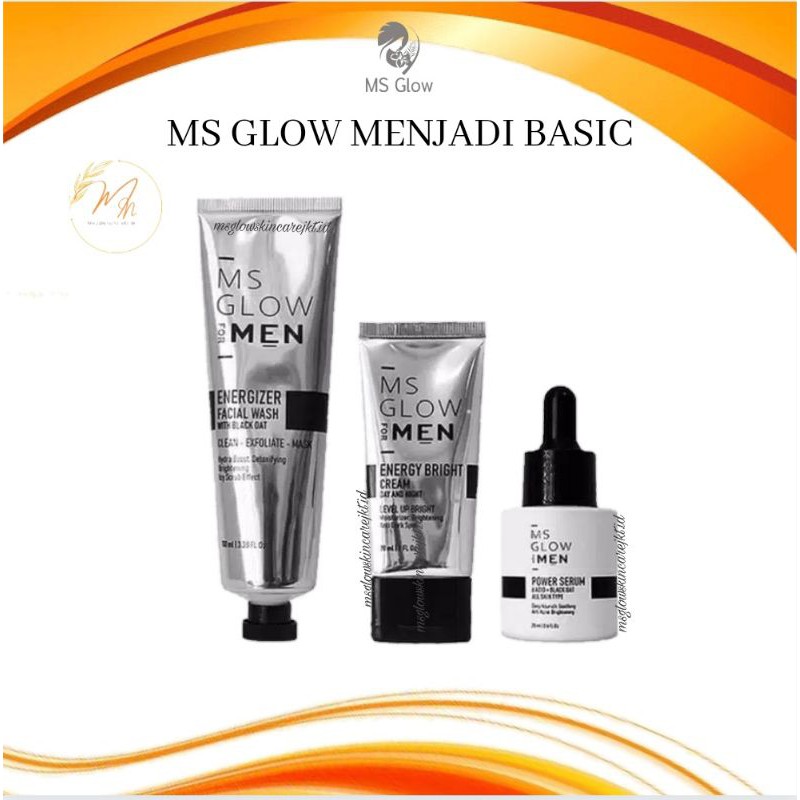 MS GLOW FOR MEN ORIGINAL COMPLETE | MS GLOW MEN BASIC