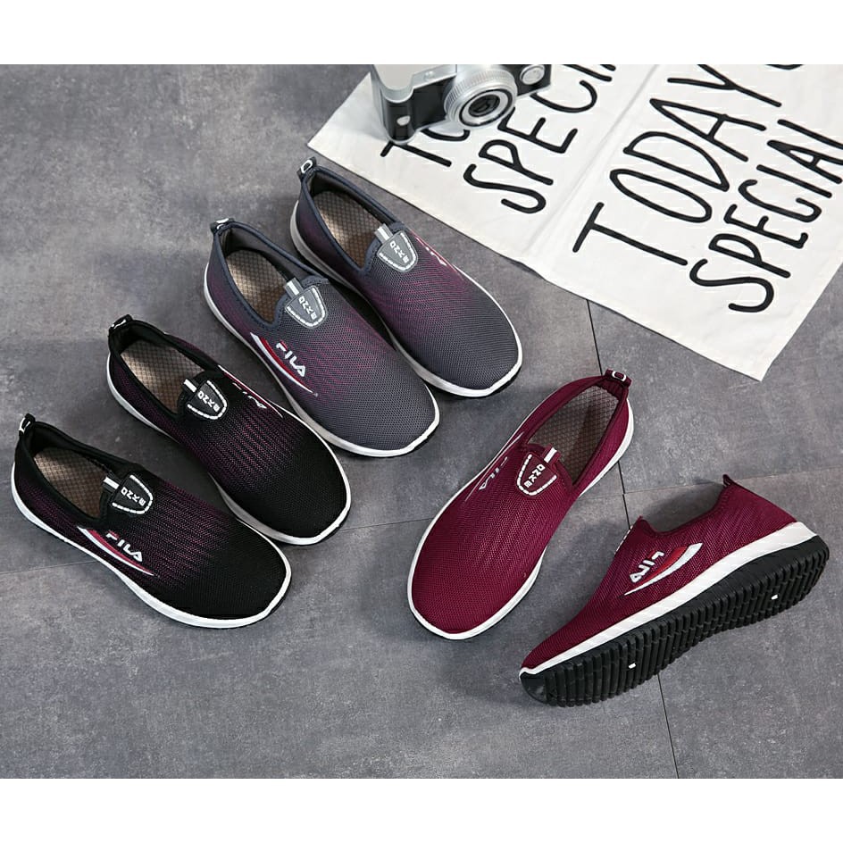 Sepatu Sliopon FILA Sneakers Fashion korea Shoes FLS-A50