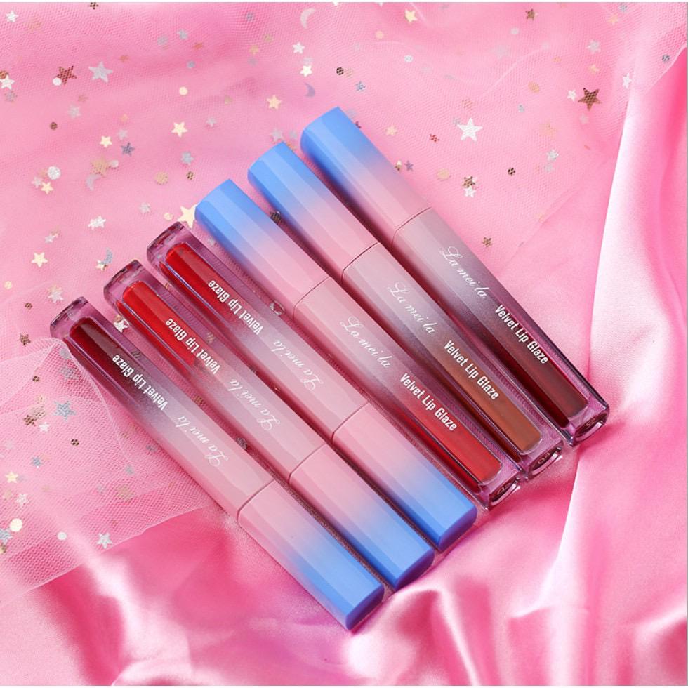 LAMEILA silky glass velvet Lipstick lip glaze lip cair lipstick moisturizing liquid lipstick waterpoof