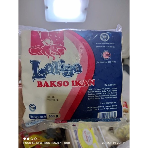 LOLIGO BAKSO IKAN 500g