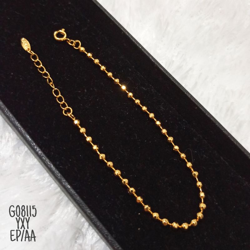 Gelang Yaxiya Biji Lada gold G08115