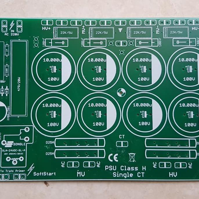 PCB PSU CLASS H 8 ELCO + SOFTSTART bietro91 Segera Dapatkan