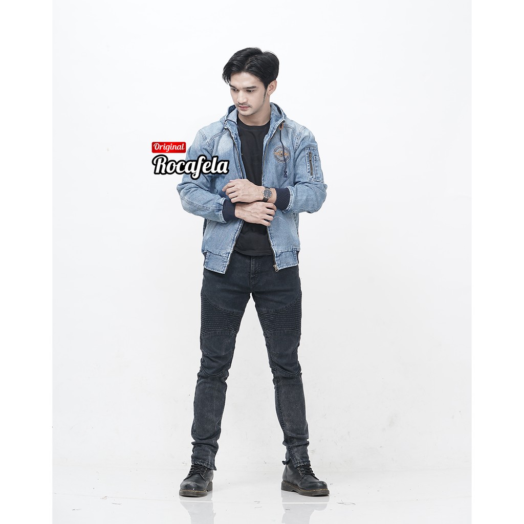 Keyzha - Jaket Jeans Pria / Jaket Jeans Original / Jaket Jeans Terbaru / KJ015