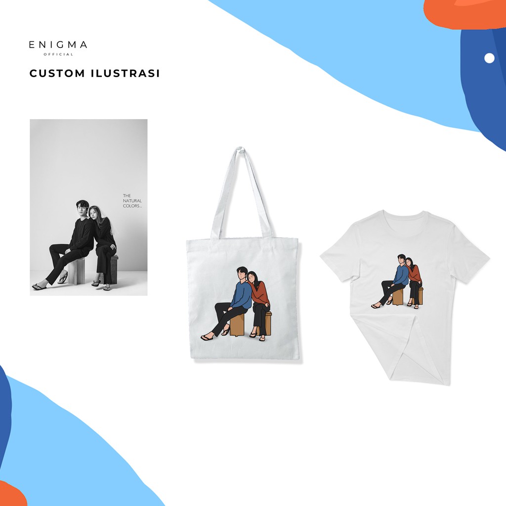 CUSTOM ILUSTRASI BY ENIGMA CUSTOM TOTEBAG CUSTOM KAOS