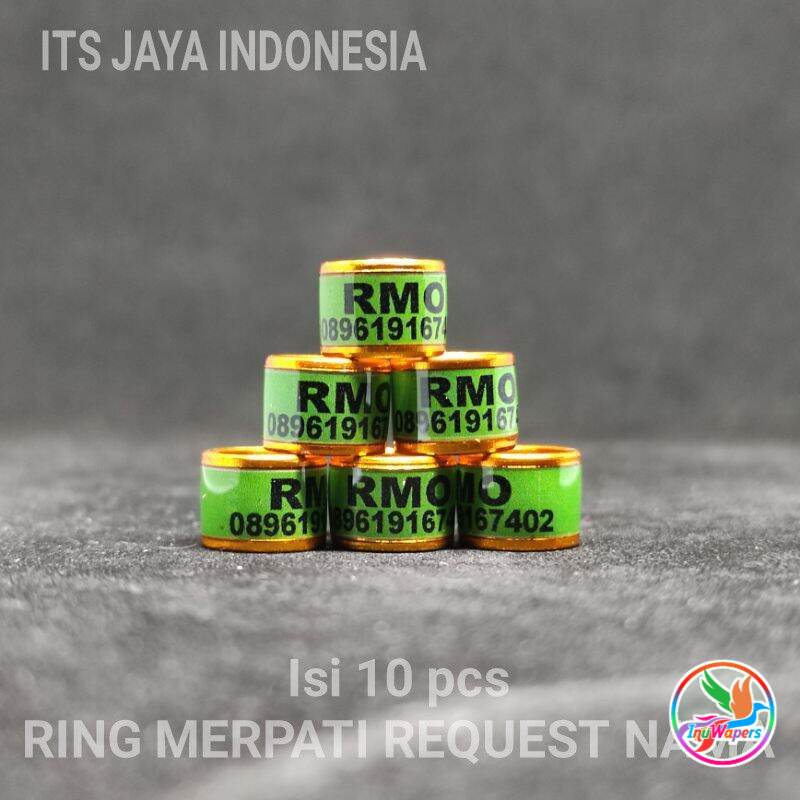 RING MERPATI CUSTOM NAMA  RING MERPATI REQUEST NAMA SENDIRI RING  MERPATI RODA STANDART HIJAU