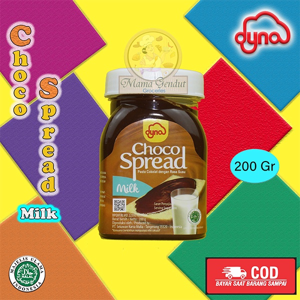 

Selai Roti/Selai Coklat/Coklat Oles/Dyna Choco Spread Milk Selai Coklat Susu 200 gr