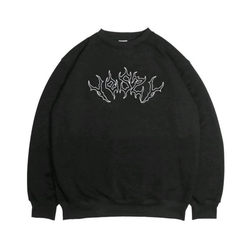 Sweater Crewneck Yeszy Strom Black