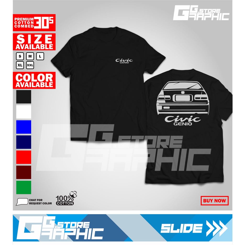 Baju kaos CIVIC GENIO DB