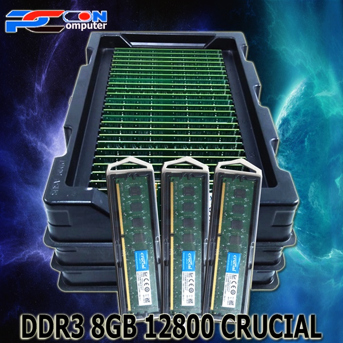 RAM MEMORY LONGDIM PC DDR3 8GB PC-12800 CRUCIAL