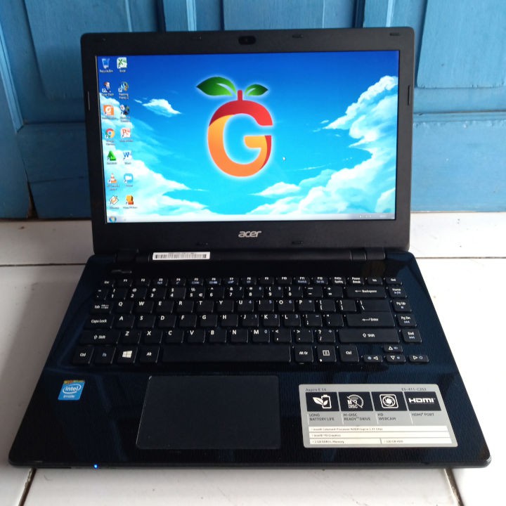 Acer E14 E5-411-C2S2 Laptop Bekas Second Murah Intel Celeron N2830 RAM 2GB HDD 320GB Bluetooth HDMI