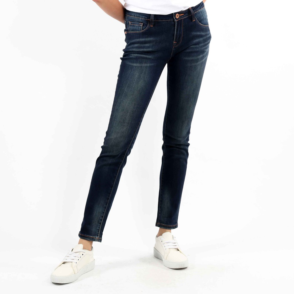  Celana  Jeans  Wanita  Panjang Slim  Fit  High Waist City Jeans  