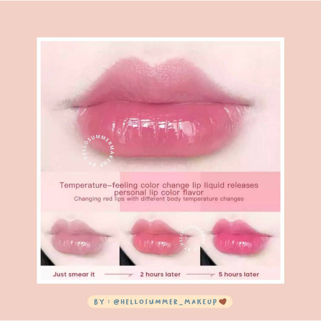 𝐋𝐈𝐏𝐆𝐋𝐎𝐒𝐒 - Hengfang Flower Magic Lip Color Change Moisturaizing Lip Care Korean Lip 7ml