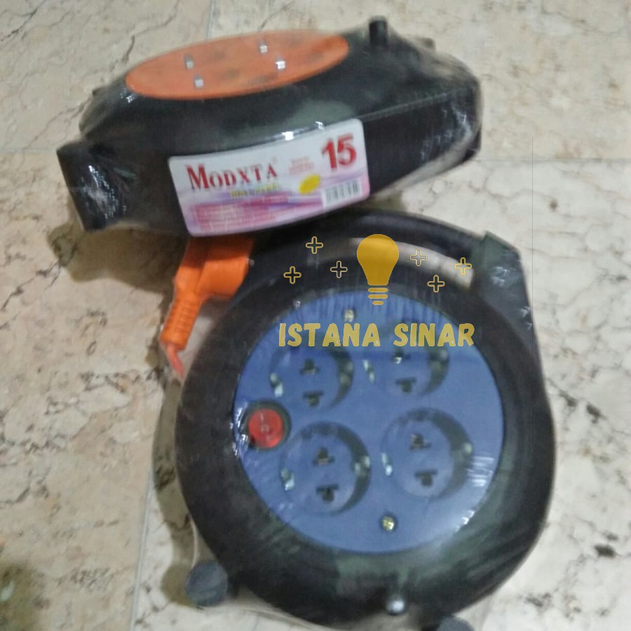 Box kabel modxta 15 meter saklar / kabel gulung stop kontak switch