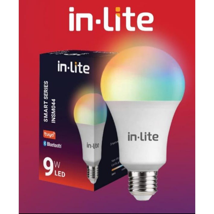 Inlite Lampu Bohlam LED 9 Watt Dengan Smart Bluetooth