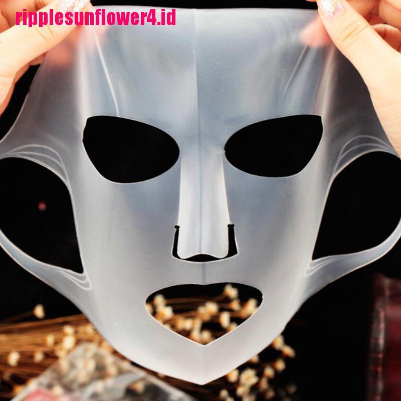 Masker Pelembab Wajah Bahan Silikon Reusable Anti Kerut Untuk Wanita