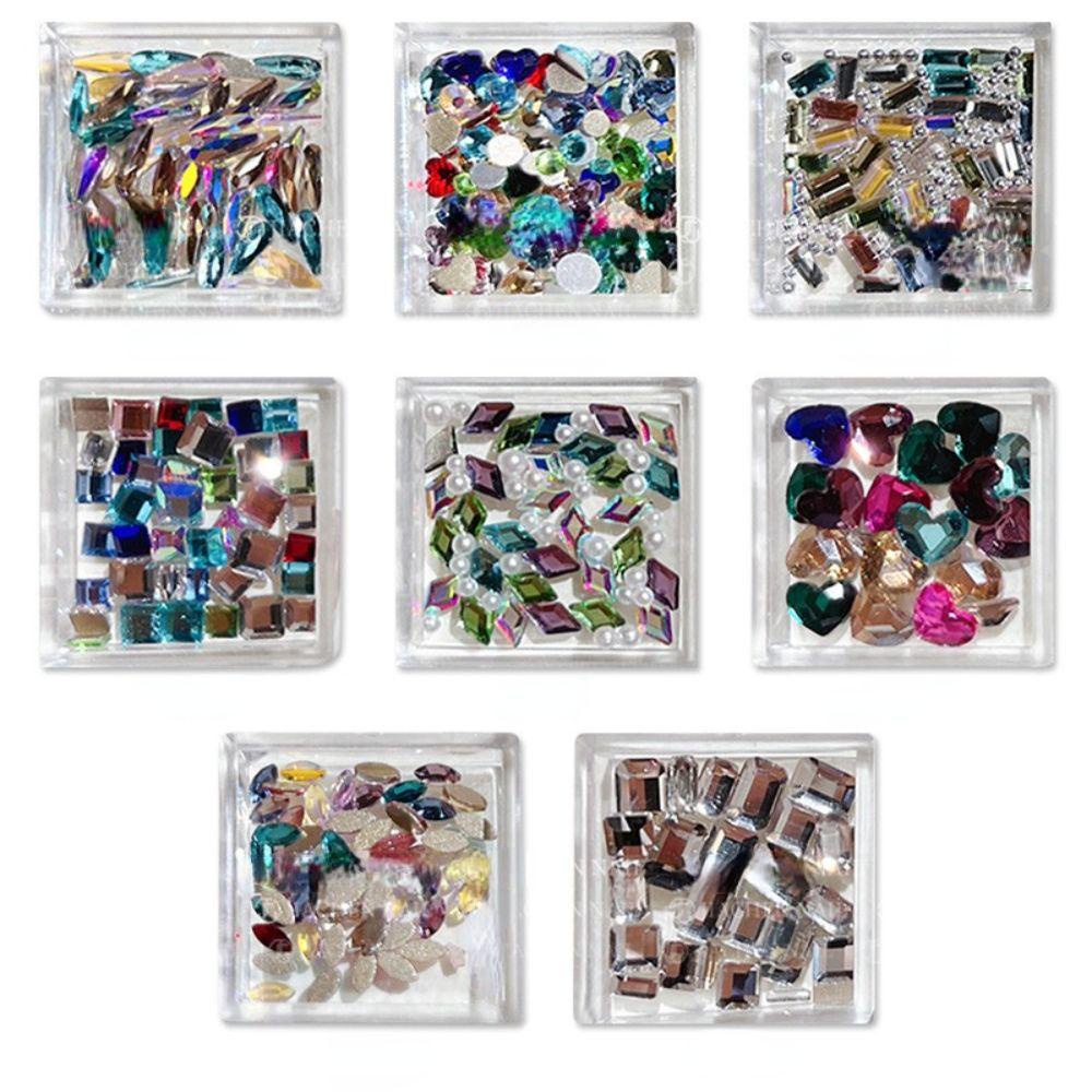 Mxbeauty Nail Art Rhinestones Shiny Fairy DIY Bahan Nail Salon Manicure Aksesoris Diamond Dekorasi Kuku