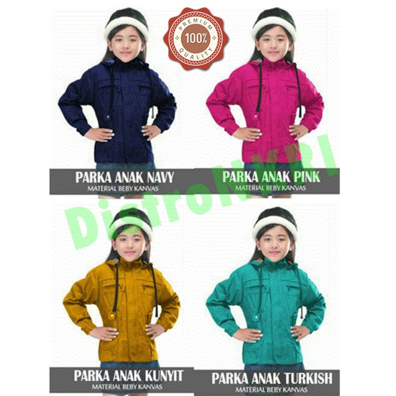 Grosir JAKET ANAK PARKA CEWE KANVAS COD Elegan