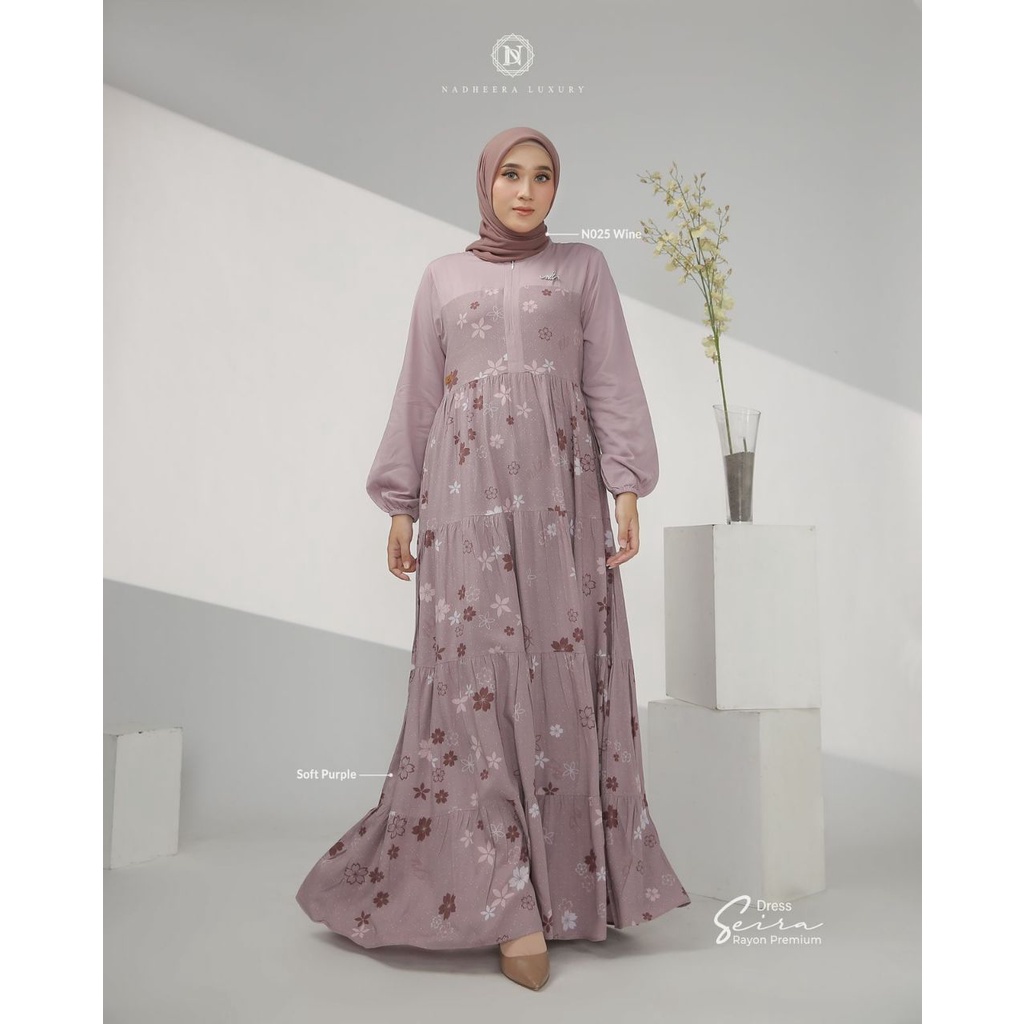 Siera Dress By Nadheera Luxury/ Dress Abaya Baju Muslim Wanita Rayon Premium