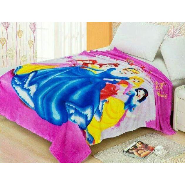 Selimut Bulu Super Lembut Karakter Anak  - Multicolor uk 150 x 200