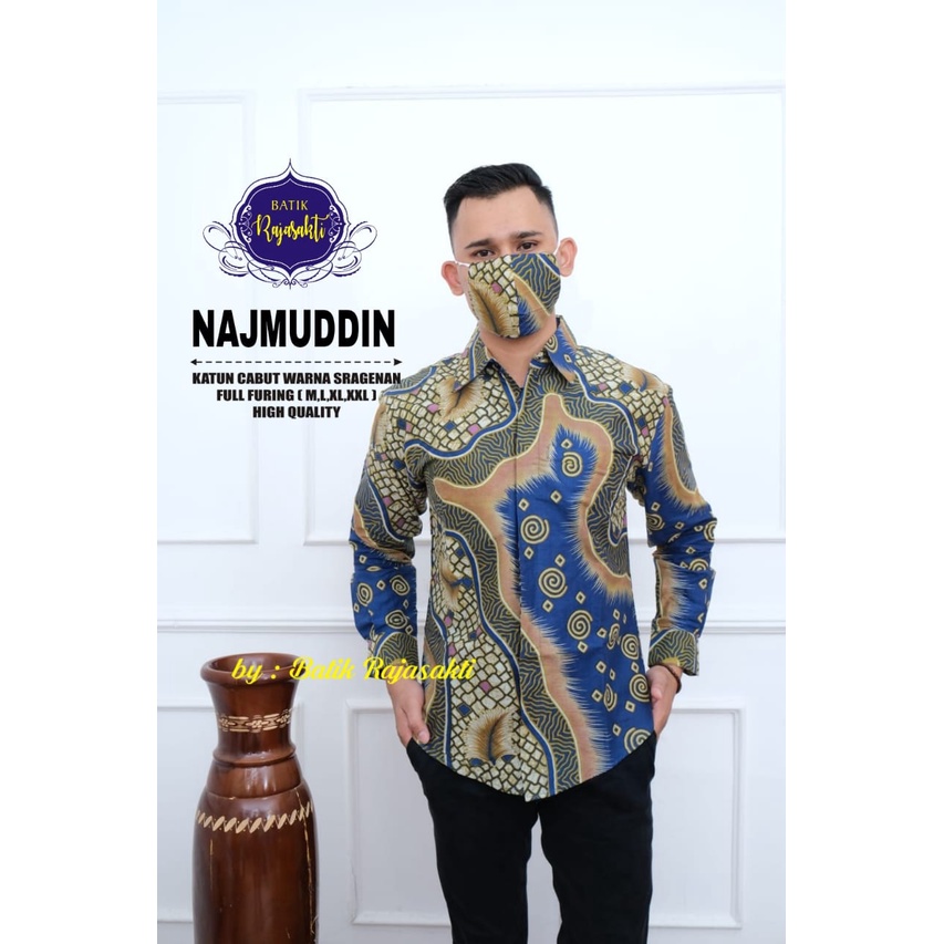 HEM BATIK PRIA LENGAN PANJANG
