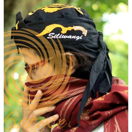 Iket Kepala Siliwangi - Iket Kepala Sunda - Iket Bordir Kujang - Blangkon Sunda - Padjajaran - Maung
