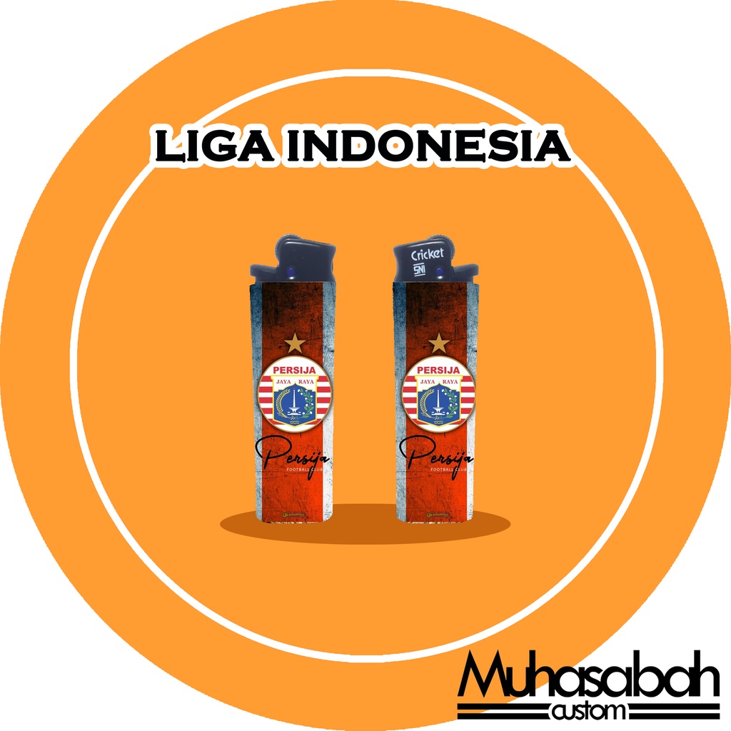 Liga Sepak Bola Indonesia Korek Api Cricket Custom Gambar Unik Murah