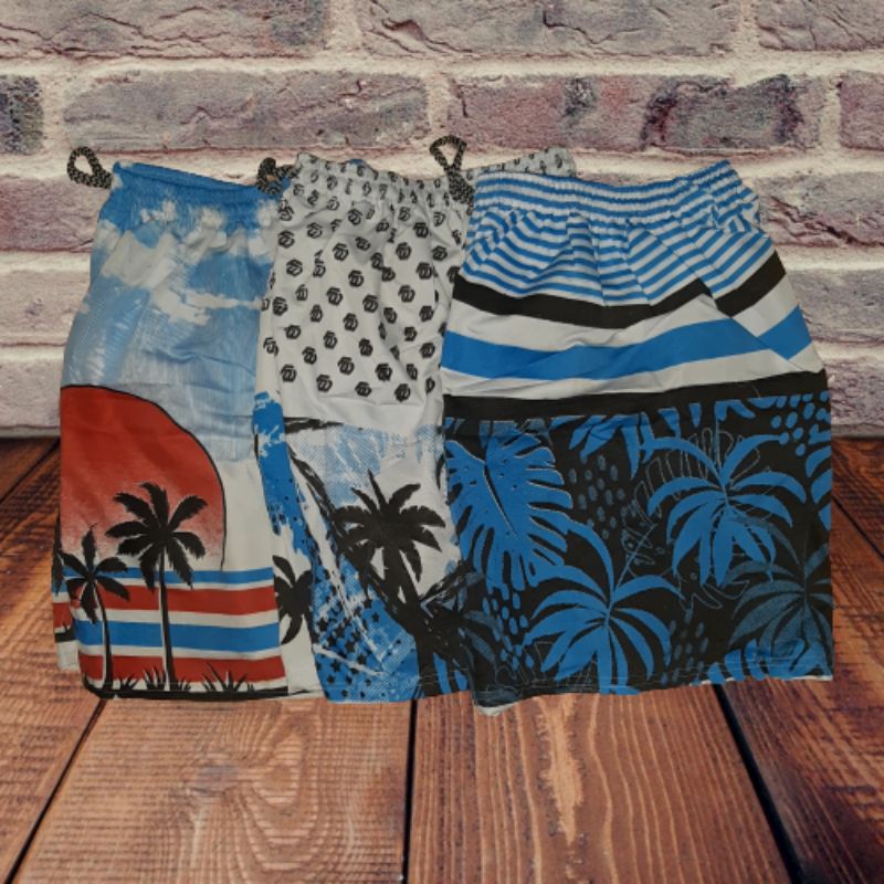 celana pendek pria wanita boxer motif |tyb