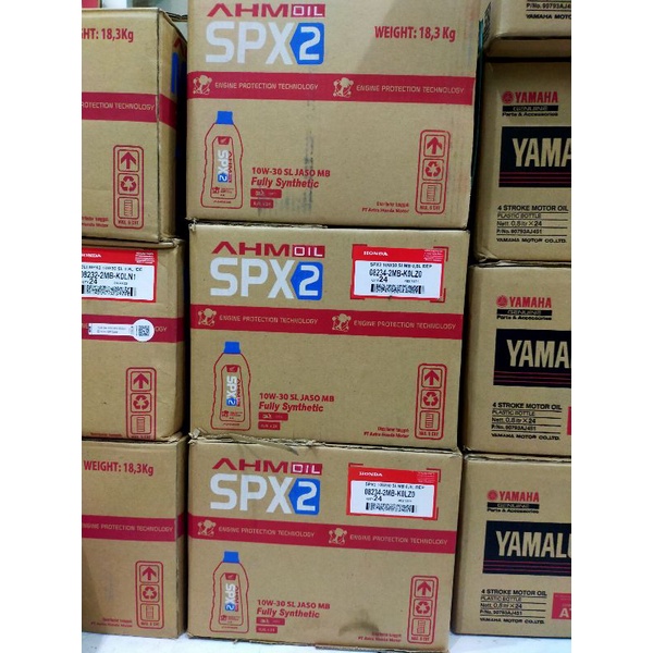 Oli SPX2 AHM oil kemasan terbaru isi 24 pcs