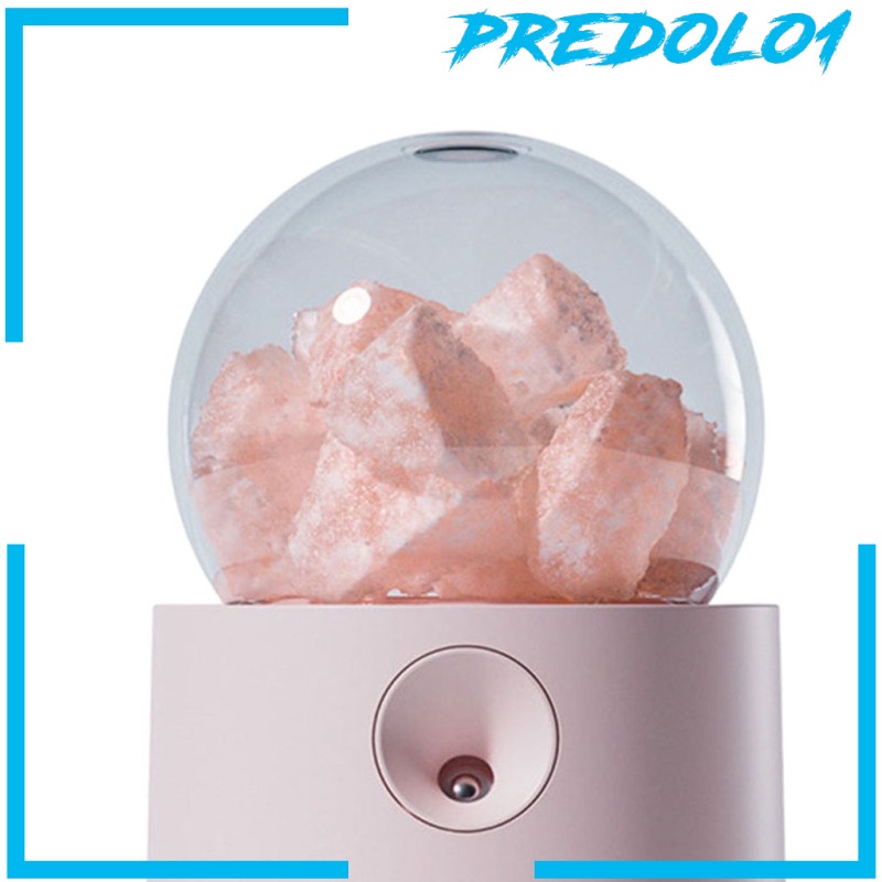 [PREDOLO1] Essential Oil Diffuser Himalayan Salt Light Diffuser  Humidifier White