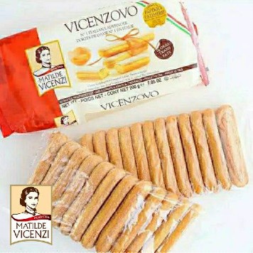 

Wafer-Biskuit- Lady Finger Vicenzovo Untuk Tiramisu 200G - Packing Bubble -Biskuit-Wafer.