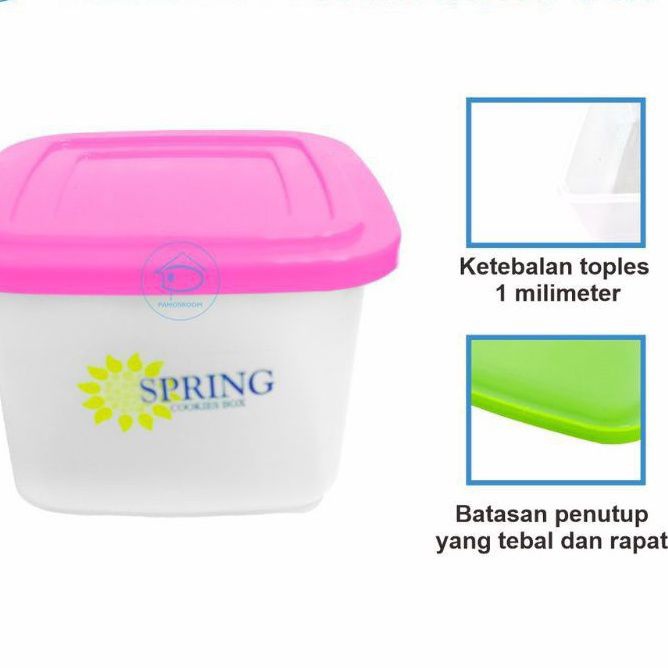 TOPLES PLASTIK KOTAK MINI KMP MUTIARA TRISULA 500 ML