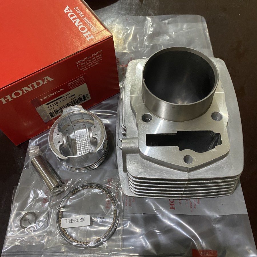 KCJ SILINDER BLOK CYLINDER BLOCK PISTON HEAD KIT SEHER ASSY MOTOR TIGER REVO OLD LAMA 2000