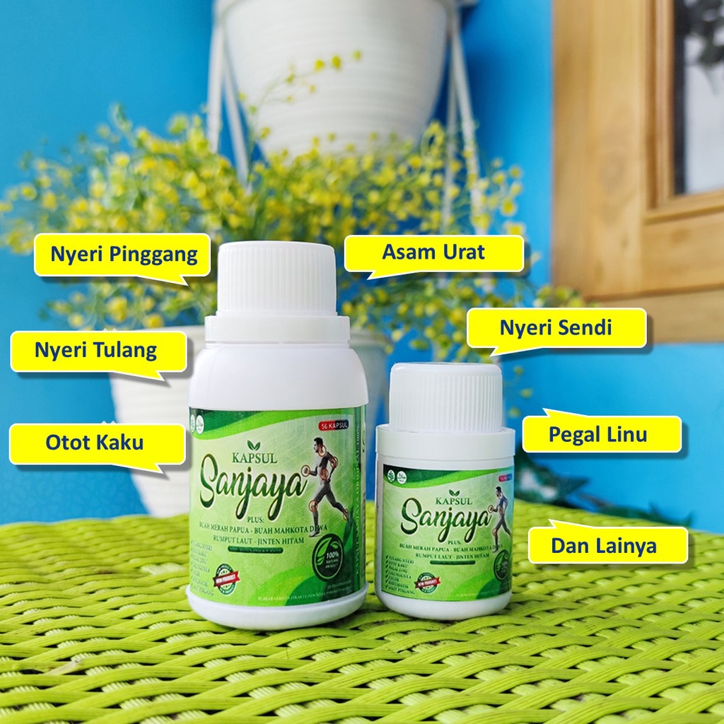 OBAT HERBAL KAPSUL SANJAYA 84 kapsul (COD) ,obat nyeri sendi ,asam urat ,obat tulang ,obat nyeri sen