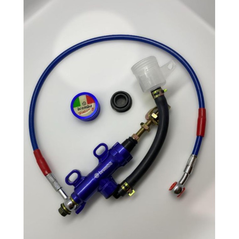 Paket hemat master rem belakang tonjokan Brembo + selang rem 60 cm universal