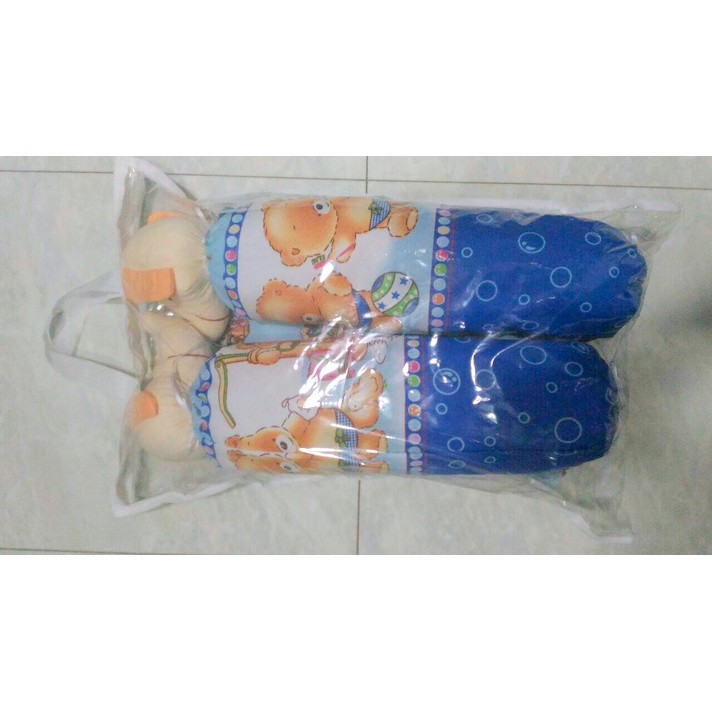 1SET BANTAL GULING BAYI / Bantal Guling Boneka, Bantal + Guling Set Halus dan Lembut 2 Guling 1 Bantal Sablon [500gr]