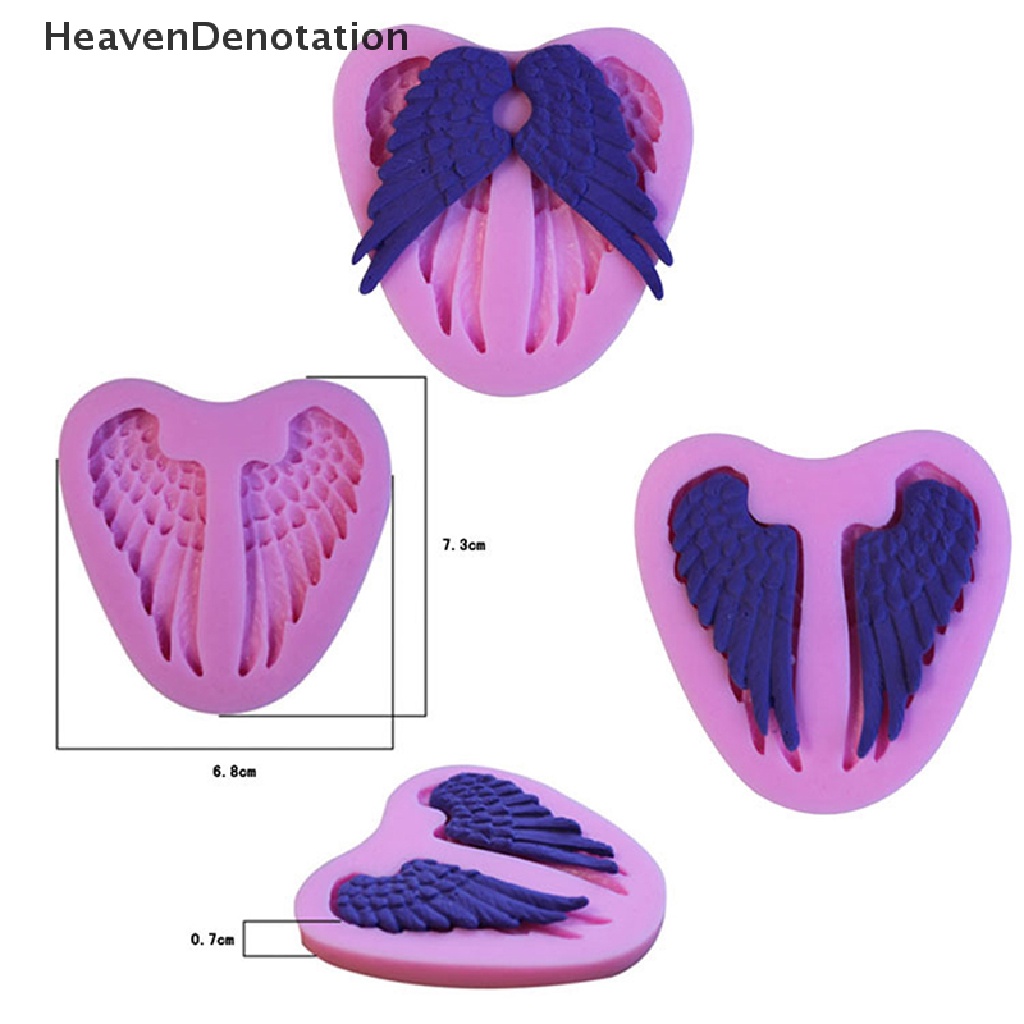 Cetakan Fondant Bentuk Sayap Malaikat Bahan Silikon Untuk Dekorasi Kue