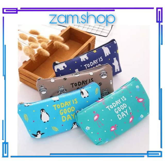 

TEMPAT PENSIL ALAT TULIS STATIONERY PENYIMPANAN SERBAGUNA MOTIF ANIMAL LUCU