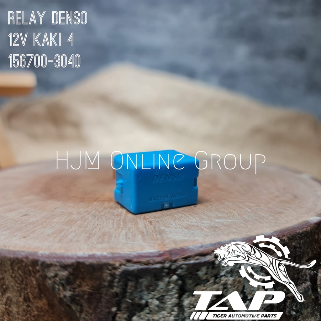 RELAY DENSO 12V KAKI 4 - RELAY BIRU MINI 12V K4