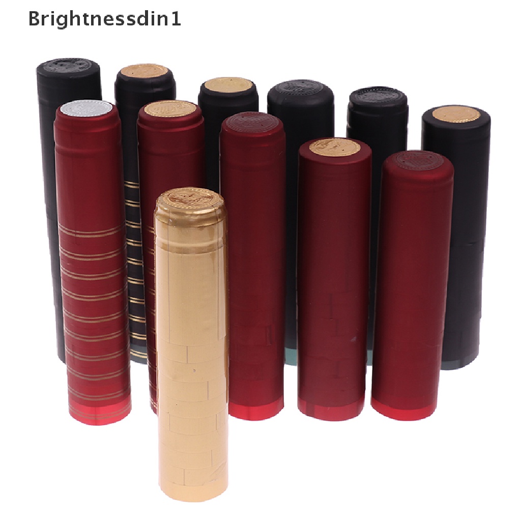 10 Pcs Tutup Botol Wine Bahan PVC Heat Shrink 1 In 1 Untuk Perlengkapan Pesta