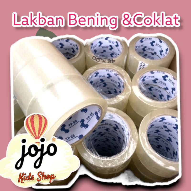 

Lakban Bening Coklat 45 x 90 Yard / Tape Coklat Bening / Selotip
