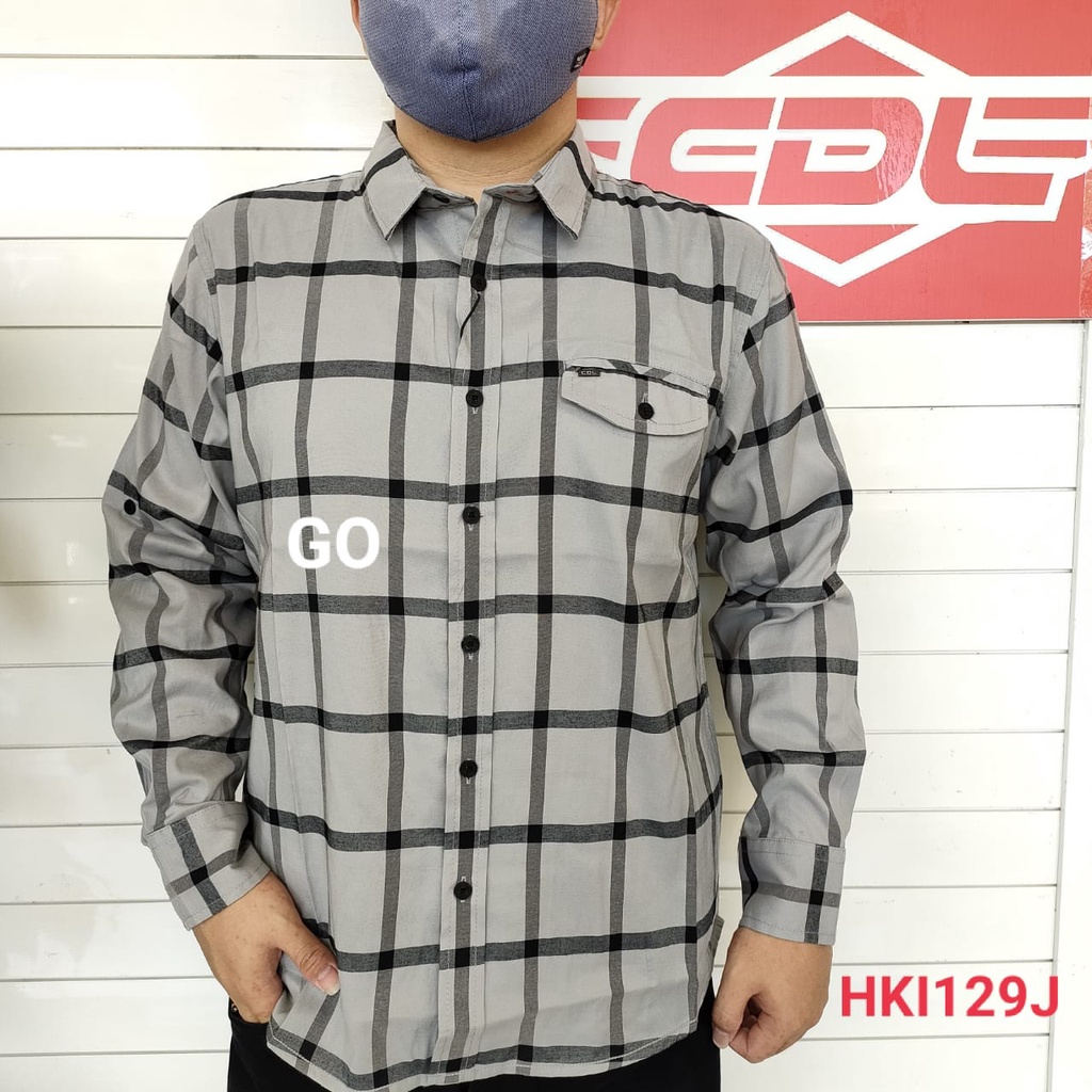 gof KBSR CDL By (CARDINAL) KEMEJA PANJANG Pakaian Pria Kemeja Hem Casual Slimfit REGULER Lengan Panjang Motif Distro Original