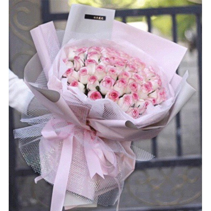 FLOWER WRAPPING BI COLOR PART II CELLOPHANE 58x58 CM  KERTAS BUNGA (ECER) KERTAS BUNGA WATERPROOF