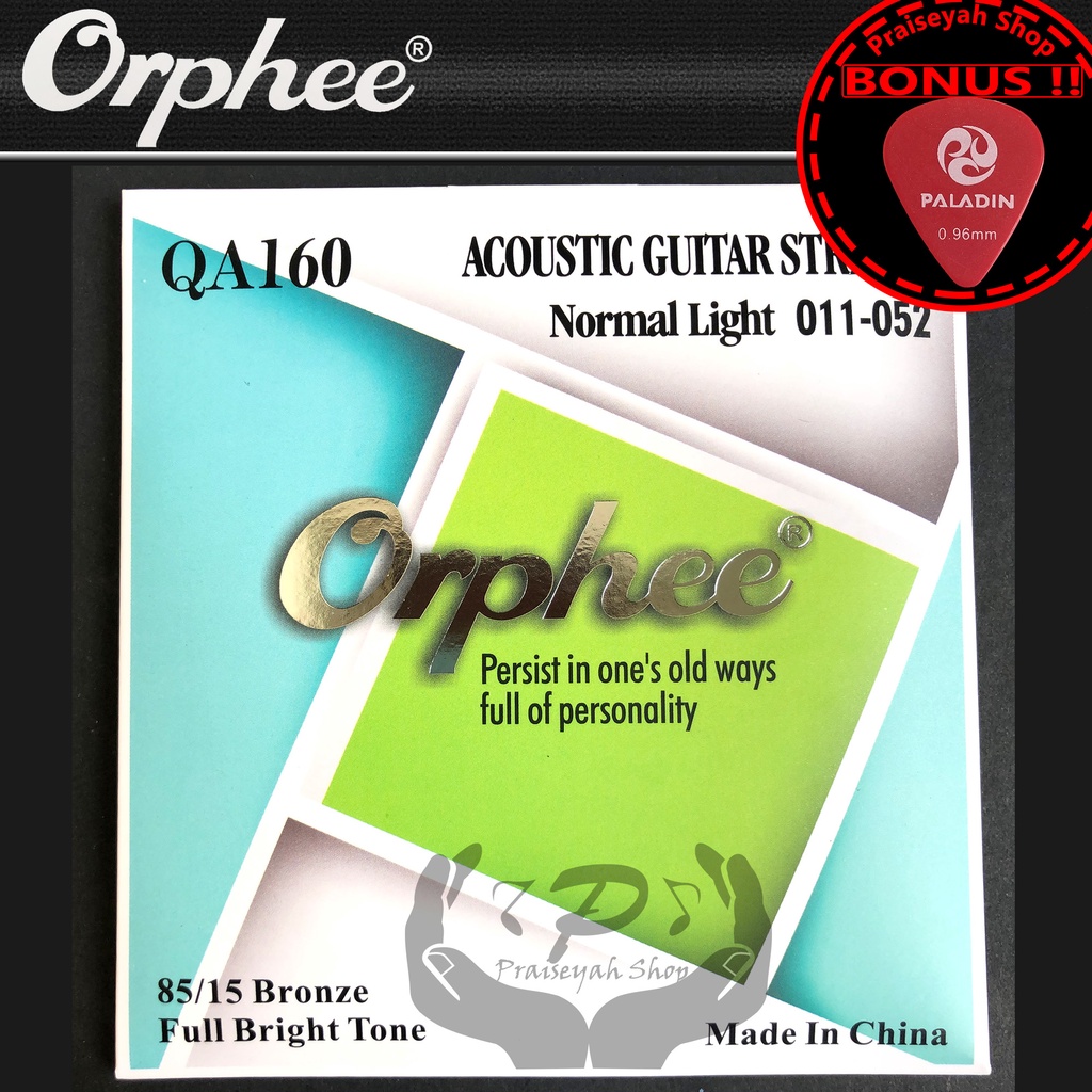 Senar Gitar Akustik String Orphee 0,09 atau 0,10 atau 0,11