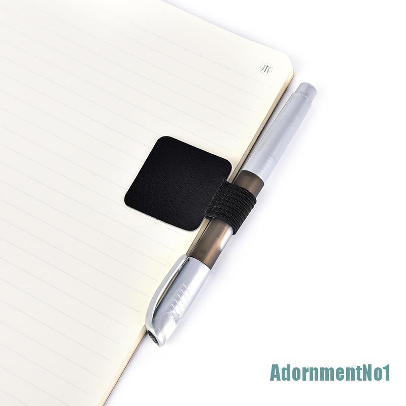 (AdornmentNo1) Klip Holder Pulpen Bahan Kulit PU Untuk Buku Catatan / Diary